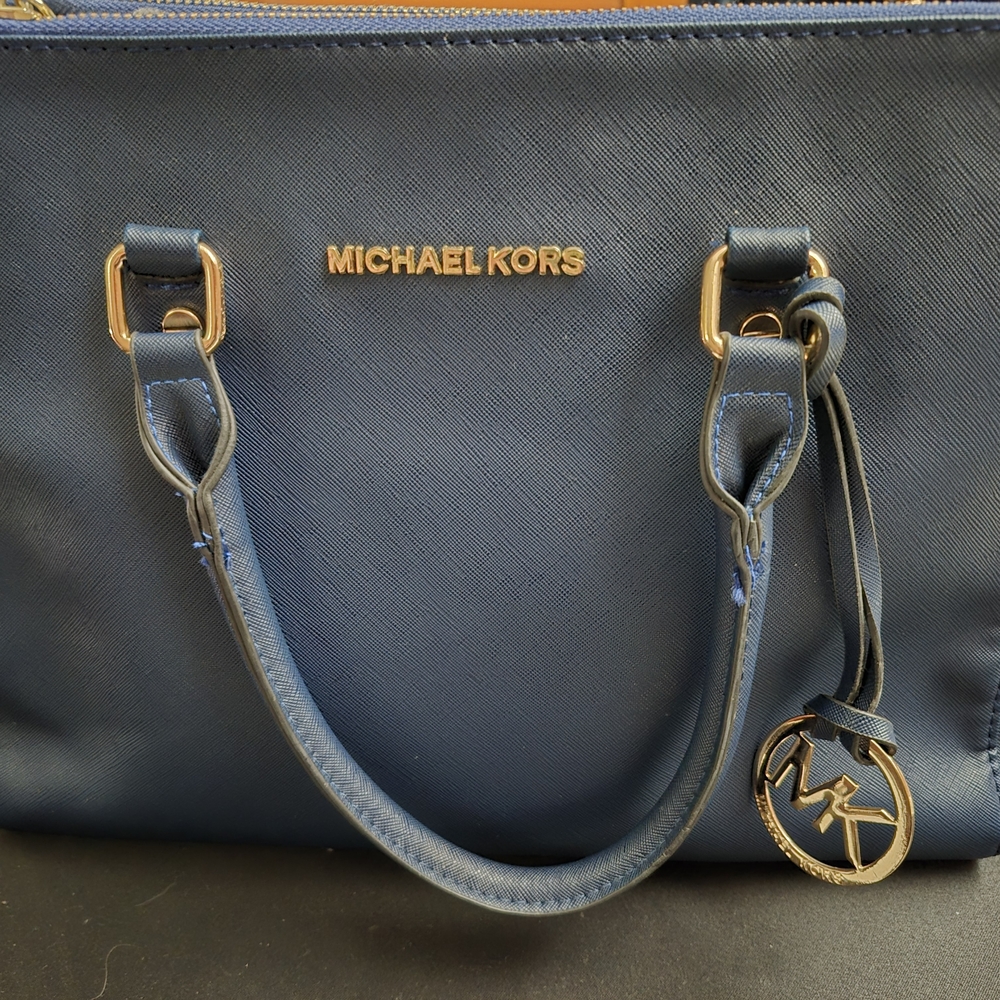 Michael Kors Navy Blue Tote Bag